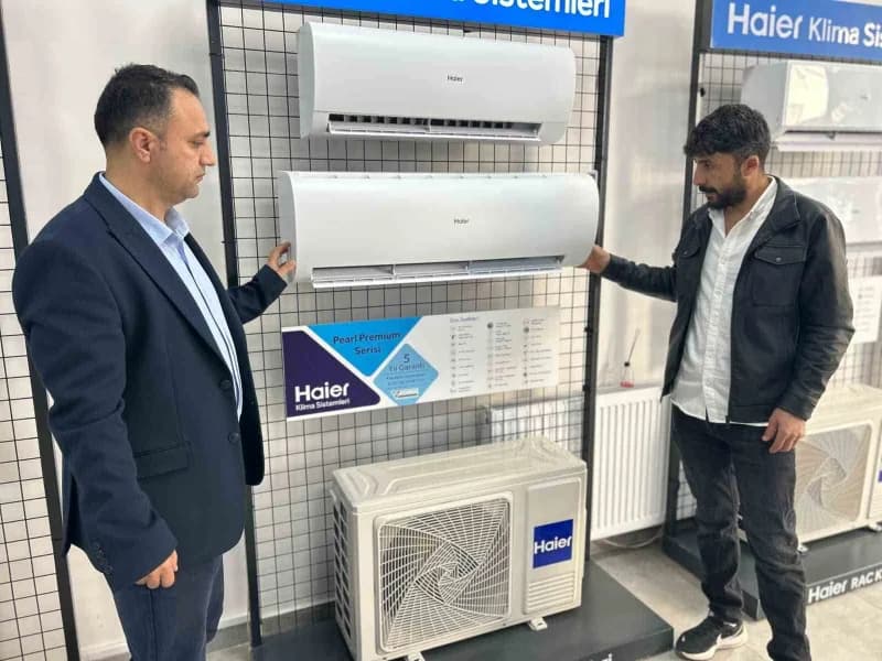Van'da hava sıcaklıklarının düşmesiyle birlikte vatandaşlar, kombi sistemlerinin yanı sıra klimaları