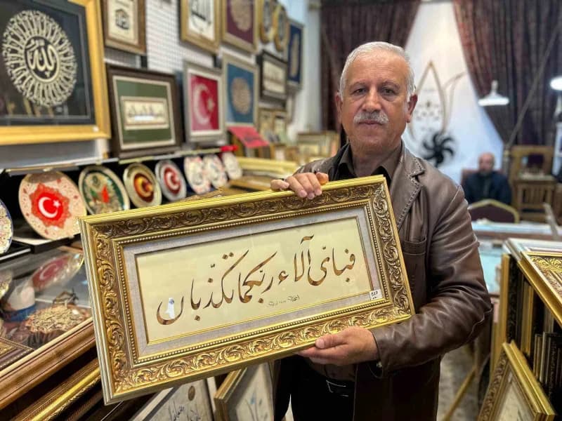Vanlı hattat, ecdadın sanatını geleceğe taşıyor