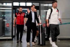 Vincenzo Montella Türkiye A Milli Takımı teknik direktörlüğü görevinden ayrılırken veda konuşması yapıyor