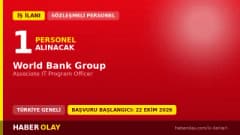 World Bank Group Associate IT Program Officer pozisyonu için personel alımı ilanı