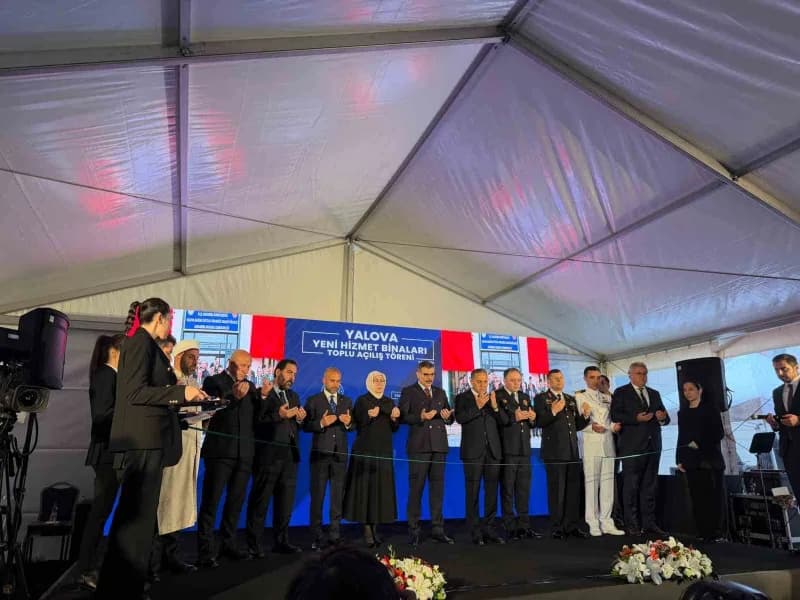 İçişleri Bakanı Mustafa Çiftçi, Yalova’da güvenlik birimlerine ait Hizmet binaları ve tesislerin toplu açılış törenine k