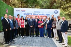 Yıldırım’da Dünya Hayvanları Koruma Günü kapsamında düzenlenen Sevimli Patilerle Şenlik Zamanı etkinliğinden renkli görü