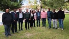 Manisa Yuntdağı bölgesinde Dumanlı Su kaynağı ve yenileme çalışmaları için iş birliği yapan muhtarlar ve belediye ekiple