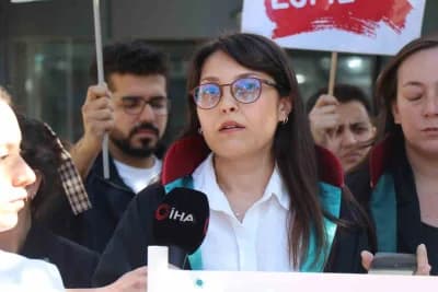 Denizli Pamukkale ilçesinde 15 yaşındaki Zahra Jahani'nin ölümüne ilişkin mahkeme duruşmasından görüntü