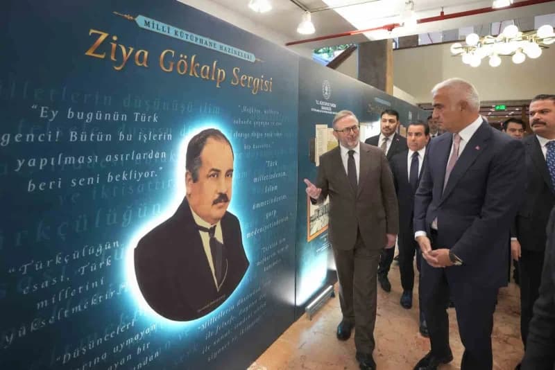 Kültür ve Turizm Bakanı Mehmet Nuri Ersoy, ‘Milli Kütüphane Hazineleri: Ziya Gökalp Sergisi ve Panel