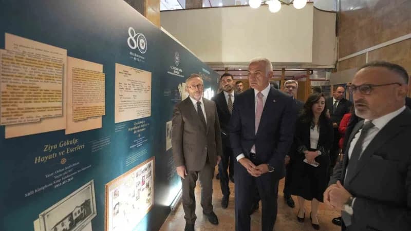 Kültür ve Turizm Bakanı Mehmet Nuri Ersoy, ‘Milli Kütüphane Hazineleri: Ziya Gökalp Sergisi ve Panel