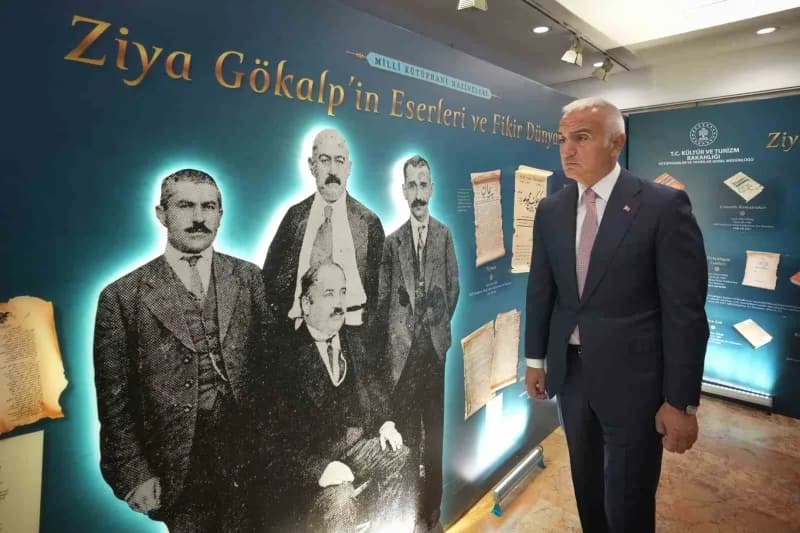 Kültür ve Turizm Bakanı Mehmet Nuri Ersoy, ‘Milli Kütüphane Hazineleri: Ziya Gökalp Sergisi ve Panel