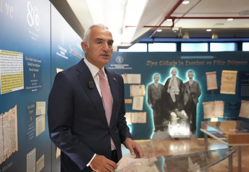 Kültür ve Turizm Bakanı Mehmet Nuri Ersoy, ‘Milli Kütüphane Hazineleri: Ziya Gökalp Sergisi ve Panel