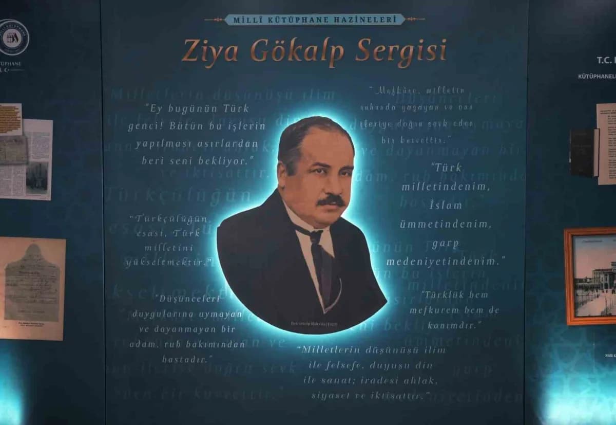 Kültür ve Turizm Bakanı Mehmet Nuri Ersoy, ‘Milli Kütüphane Hazineleri: Ziya Gökalp Sergisi ve Panel