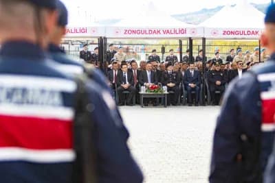Zonguldak Çaydeğirmeni Jandarma Karakolu yeni hizmet binasının açılış töreninden görüntü