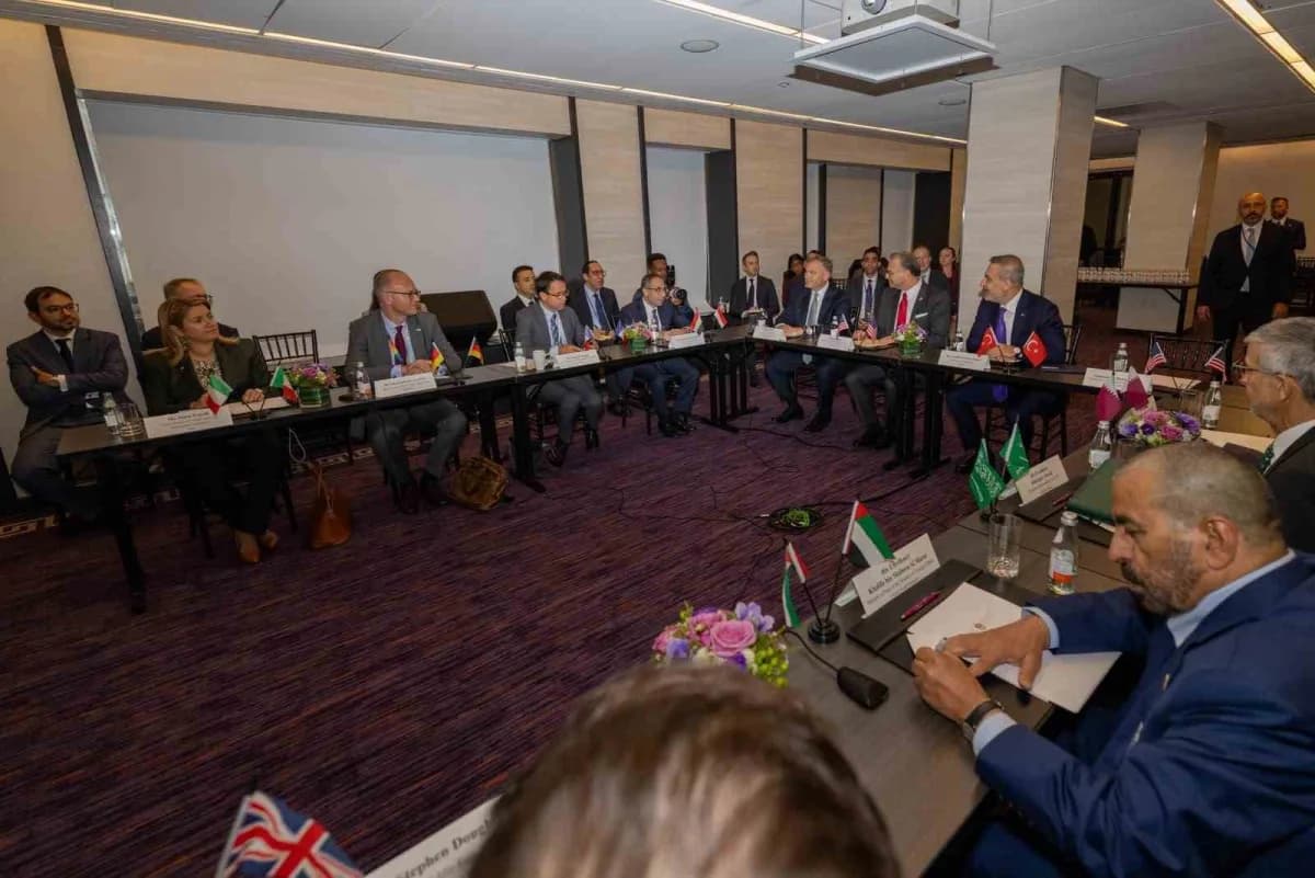 Dışişleri Bakanı Hakan Fidan, ABD New York’ta Libya konulu uluslararası toplantıda konuşma yapıyor