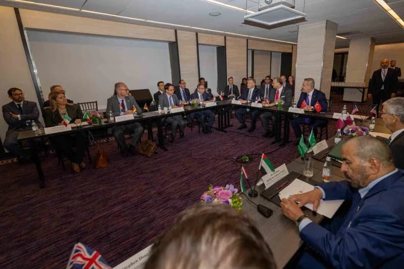 Dışişleri Bakanı Hakan Fidan, ABD New York’ta Libya konulu uluslararası toplantıda konuşma yapıyor