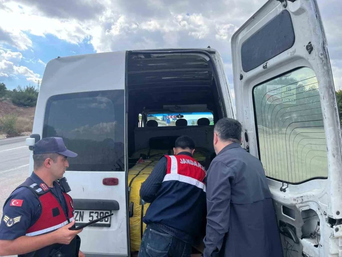 Bilecik’te jandarma ekipleri düzensiz göç uygulaması sırasında araç ve şahıs kontrolü yapıyor