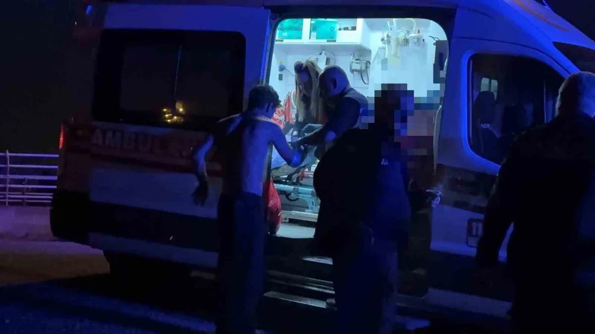 Kayseri Kocasinan ilçesinde ağabey ve kardeş arasında çıkan bıçaklı kavga sonrası olay yeri
