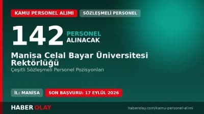 Manisa Celal Bayar Üniversitesi 142 sözleşmeli personel alım ilanı başvuru detayları