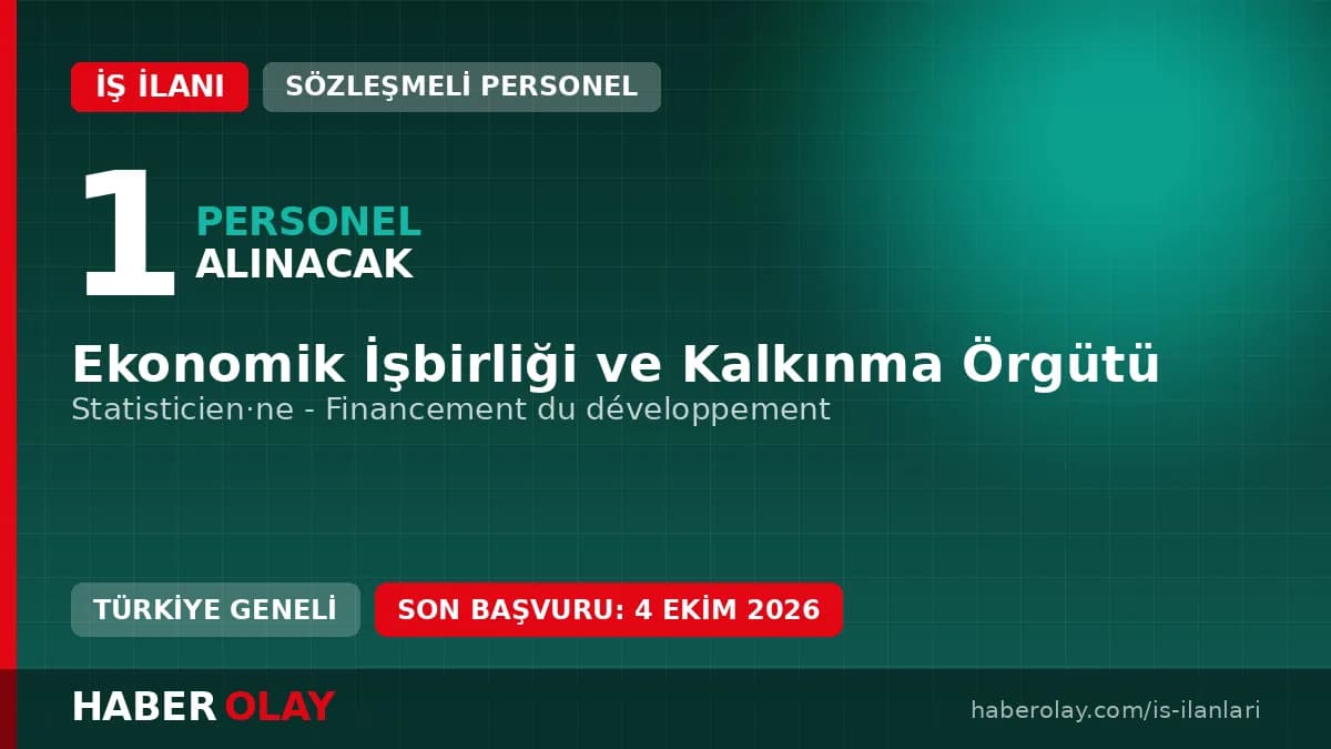 OECD merkezi önünde duran çalışanlar ve uluslararası kalkınma finansmanı istatistik raporlarını inceleyen uzmanlar