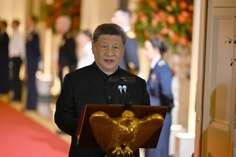 Beyaz Saray’da Trump ve Xi Jinping onuruna düzenlenen resmi akşam yemeğinden bir kare