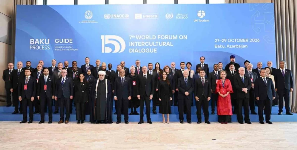 Azerbaycan Cumhurbaşkanı İlham Aliyev, Bakü’de 7. Dünya Kültürlerarası Diyalog Forumu açılışında
