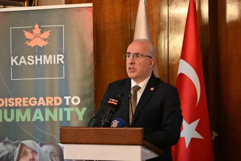 Pakistan’ın Ankara Büyükelçiliği’nde düzenlenen Keşmir Kara Günü anma töreninden bir kare
