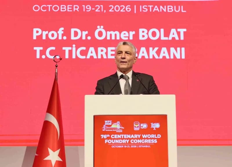 Bakan Bolat: ‘‘Türkiye’nin döküm sanayisi sektöründe üretim kapasitesi 3 milyon ton’’