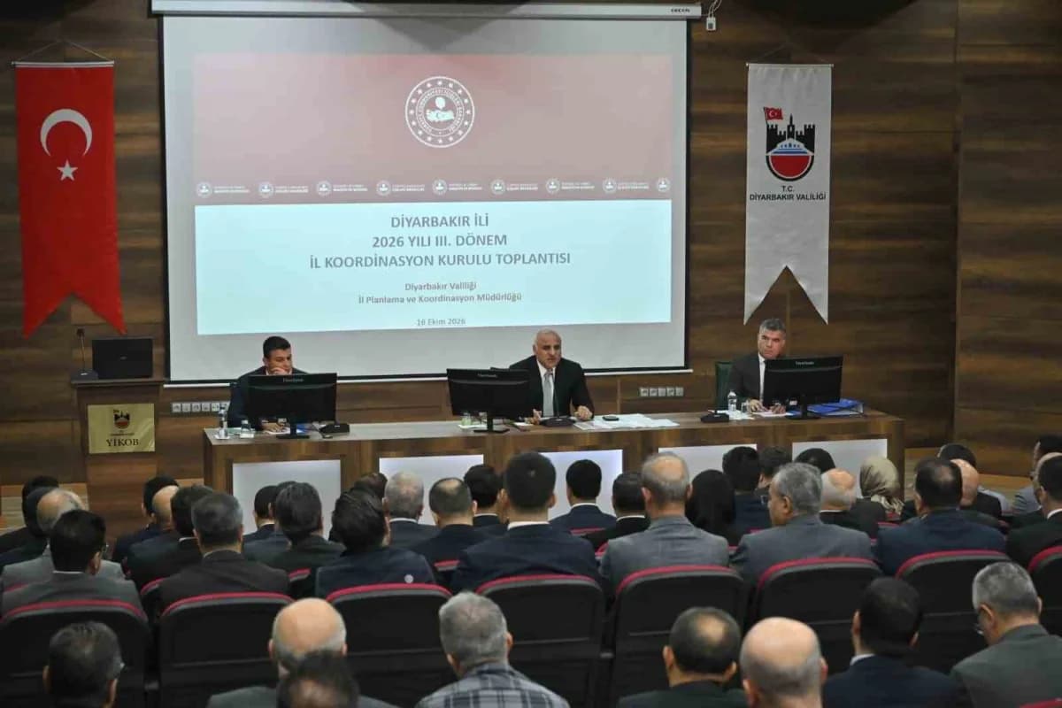 Diyarbakır’da 2026 yılı 3. dönem İl Koordinasyon Kurulu toplantısı