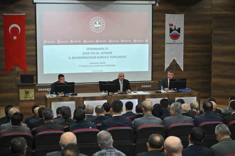 Diyarbakır’da 2026 yılı 3. dönem İl Koordinasyon Kurulu toplantısı