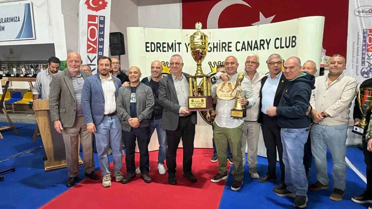 Dünyanın en prestijli kanaryaları Edremit’te yarıştı