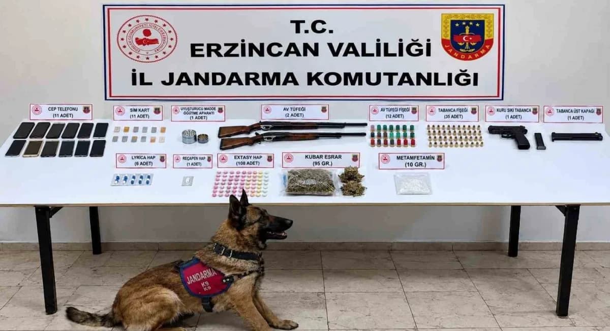 Erzincan İl Jandarma Komutanlığı ekipleri Eylül 2026 faaliyetleri kapsamında operasyon ve denetim yaparken