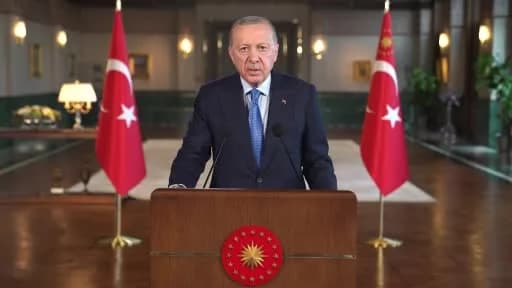 Cumhurbaşkanı Erdoğan, Dünya Gıda Forumu'na video mesaj gönderirken