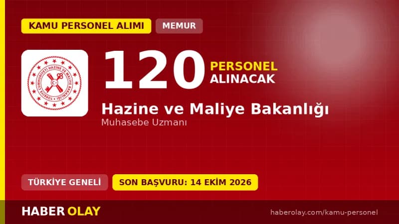 Hazine ve Maliye Bakanlığı Muhasebe Uzmanı yeterlik sınavı duyurusu ve başvuru bilgileri