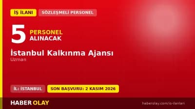 İstanbul Kalkınma Ajansı 5 uzman personel alımı ilanı resmi duyuru görseli
