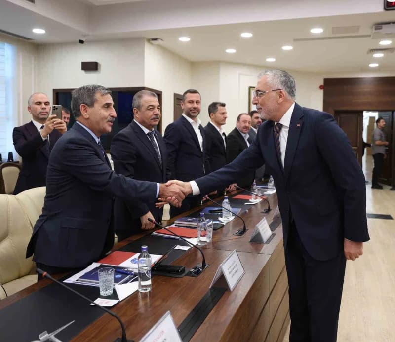 Kamu Personeli Danışma Kurulu toplantısında Çalışma ve Sosyal Güvenlik Bakanı Vedat Işıkhan konuşma yapıyor