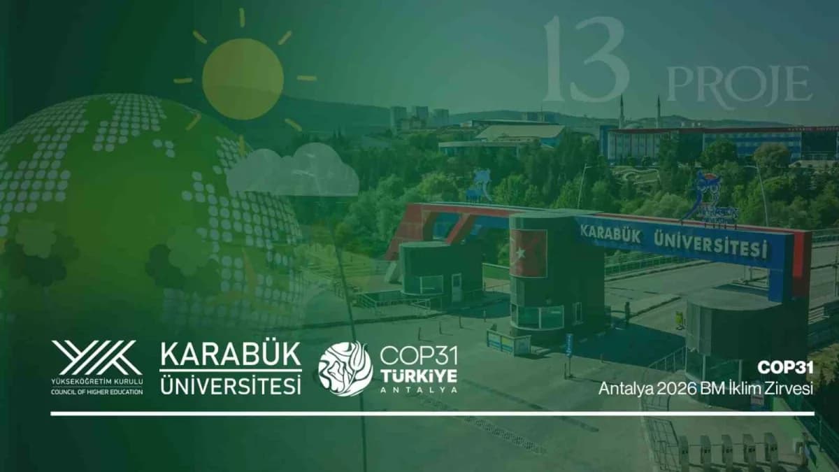 Karabük Üniversitesi kampüsünde iklim değişikliği araştırmaları için çalışan bilim insanları