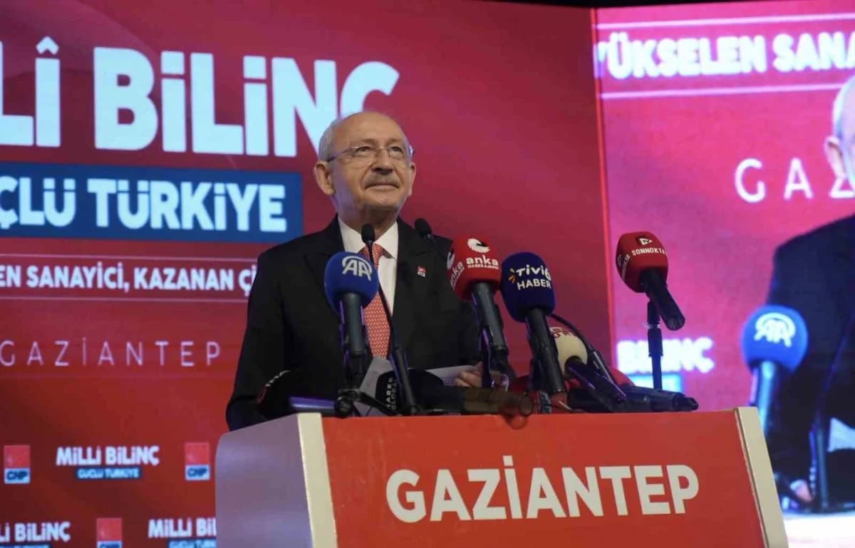 Kemal Kılıçdaroğlu Gaziantep'te 'Milli Bilinç, Yükselen Sanayi, Kazanan Çiftçi' programında konuşma
