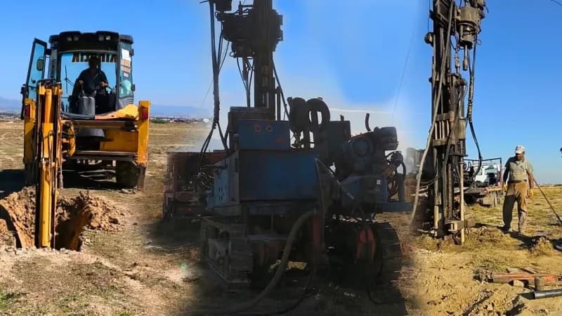 Salihli Organize Tarım Bölgesi projesinde iş makineleriyle saha çalışmaları devam ediyor