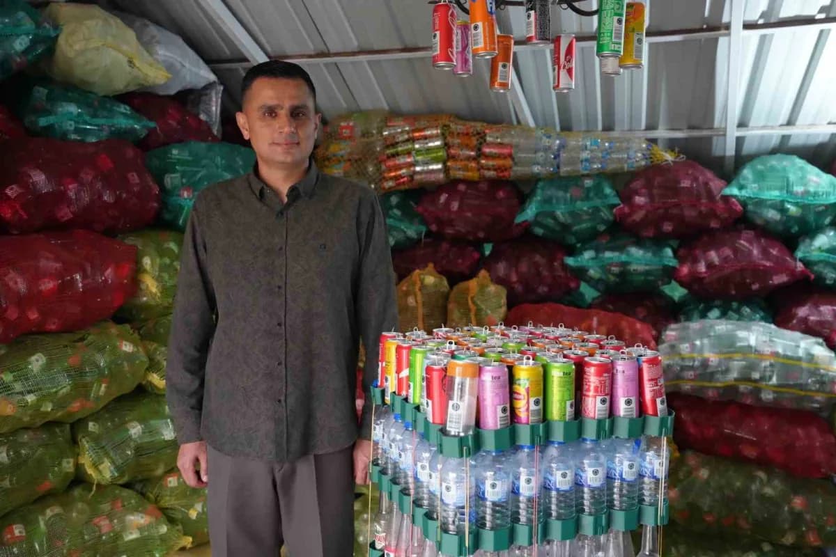 Samsun’da 100 bin içecek ambalajı biriktirdi, Türkiye birincisi oldu