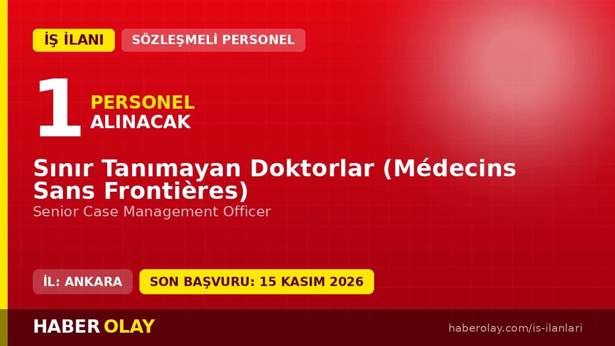 Sınır Tanımayan Doktorlar Ankara ofisi ve sağlık destek programları