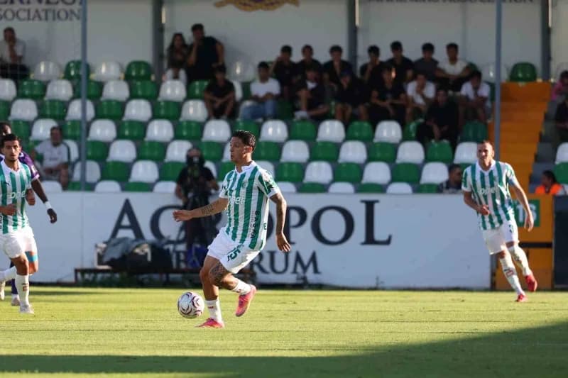Trendyol 1. Lig maçında Bodrum FK ile Ankara Keçiörengücü arasında oynanan karşılaşmanın saha görüntüsü